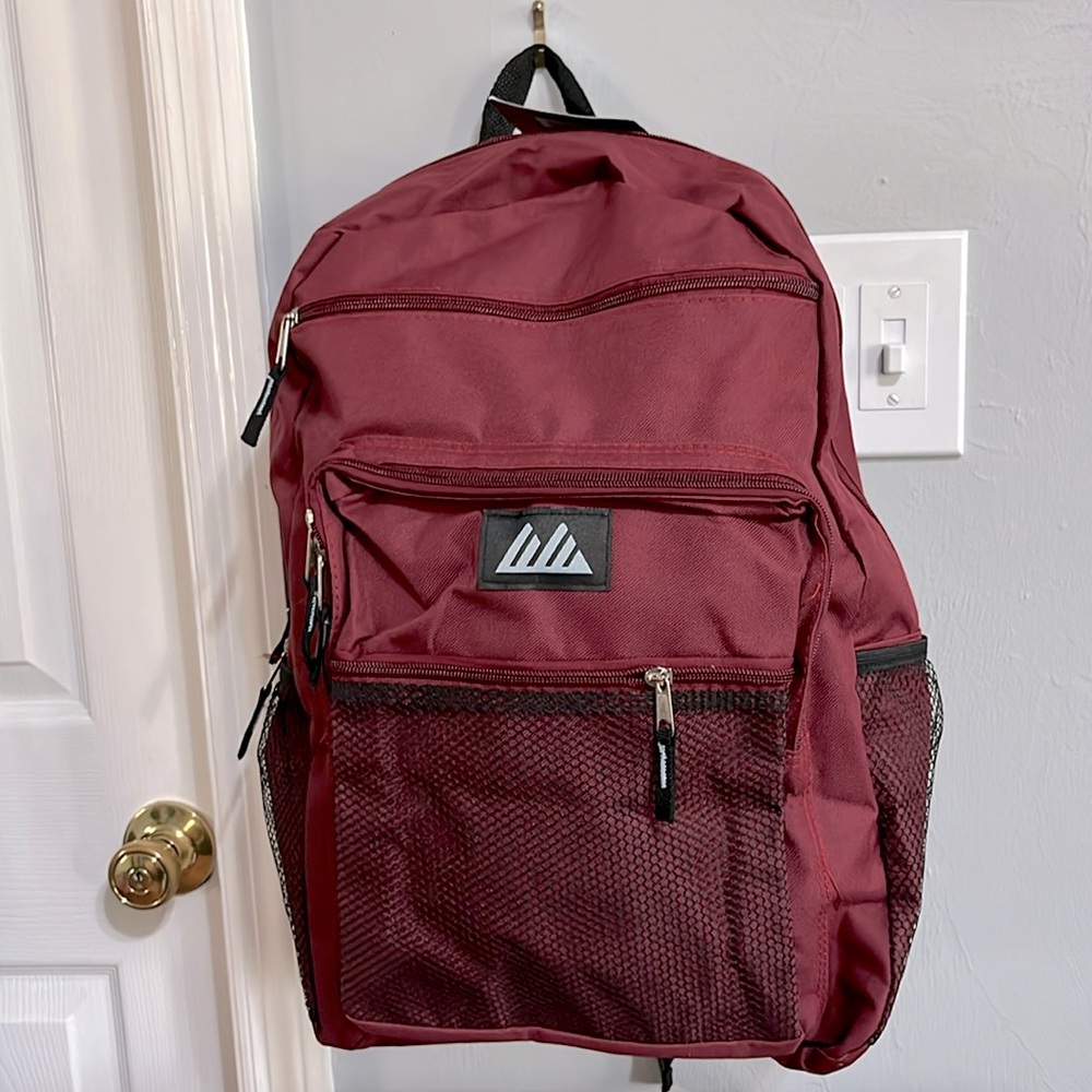 Summit Ridge cranberry colored backpack, NWT.
